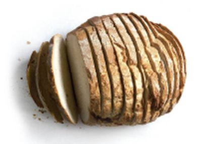 Pan redondo payes cortado